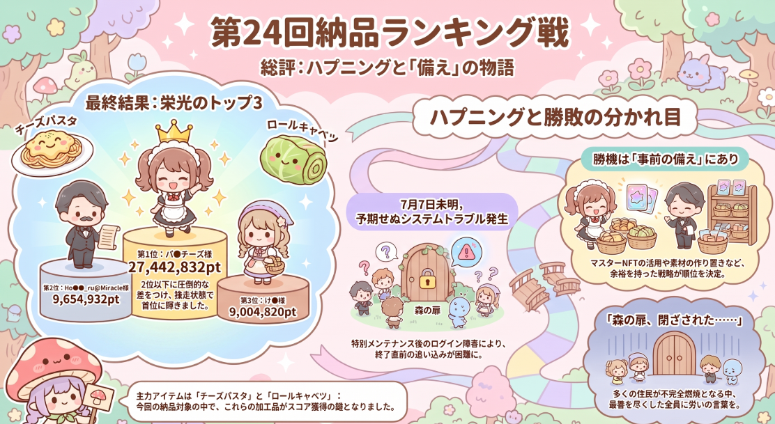 納品ランキング戦（個人戦）_第25回_まとめ